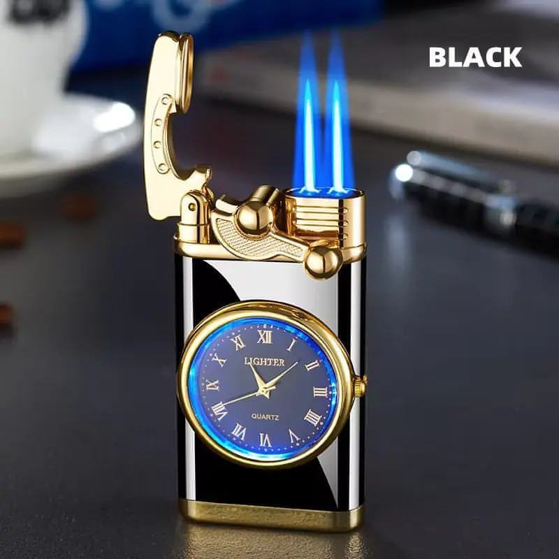 Double Jet Watch Lighter | Dual Flame Lighter | FIDGETHUB