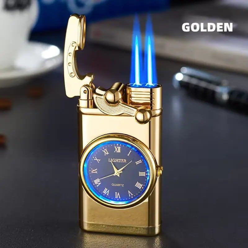 Double Jet Watch Lighter | Dual Flame Lighter | FIDGETHUB