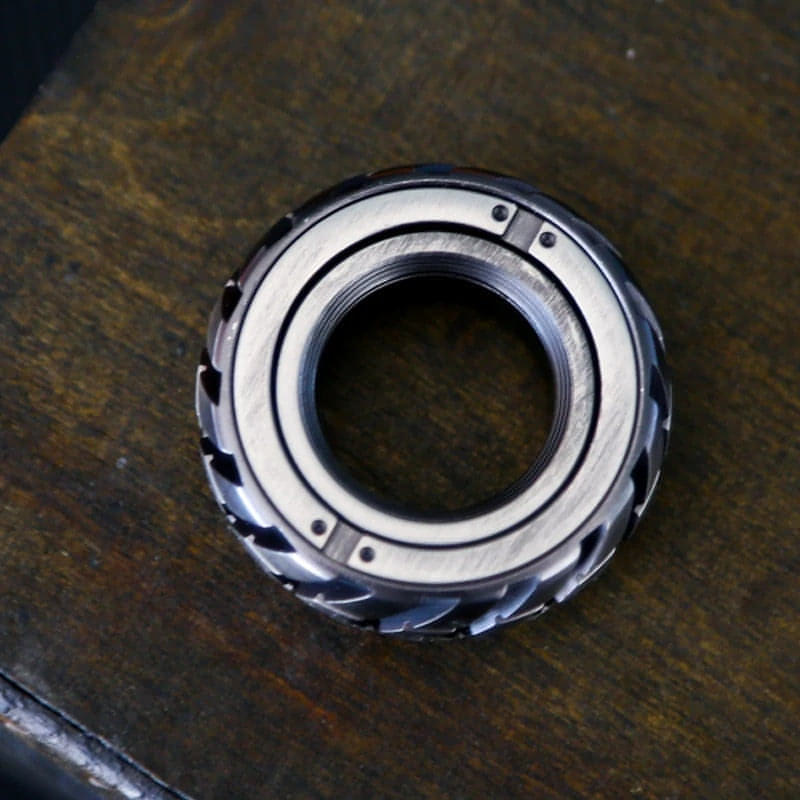 EDC Metal Ratchet Wheel Fidget Ring FIDGETHUB